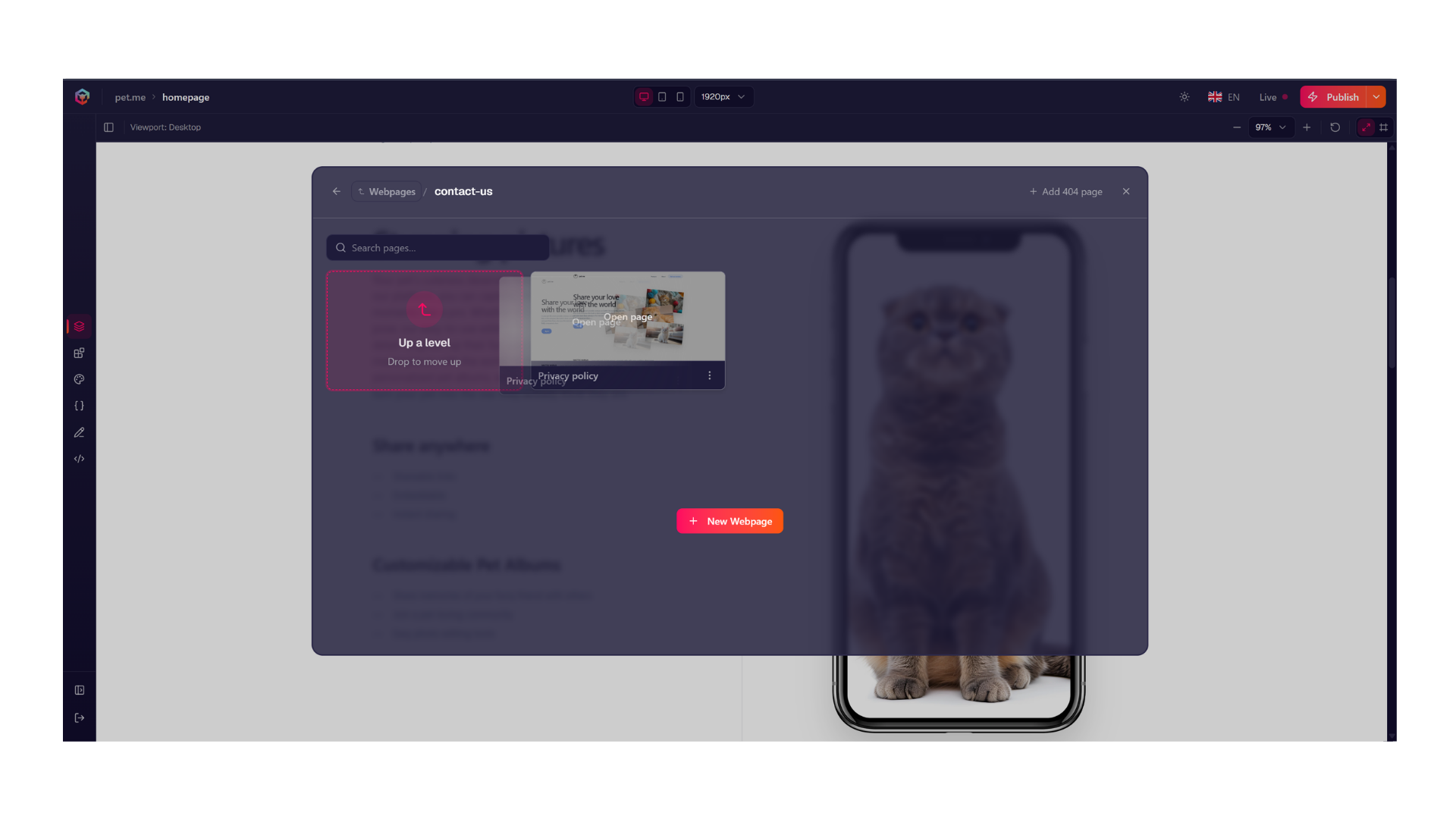 Nested Webpage Subdirectory Navigation